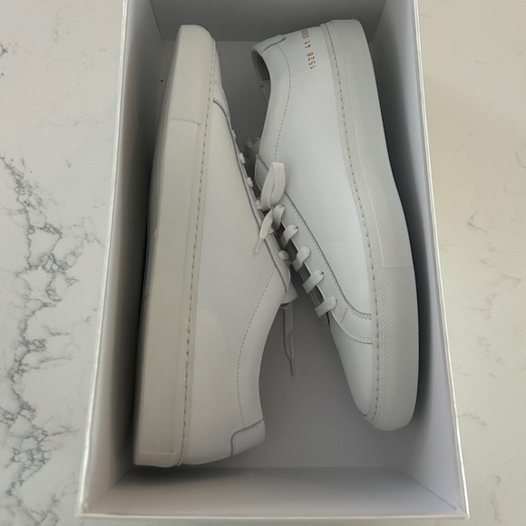 Common Projects White Original Achilles Low Sneakers IT 41 / US 8 - Picture 3 of 4